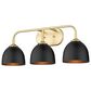 Golden Lighting Zoey 3-Light Bath Vanity in Olympic Gold, , large