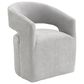 Furniture of America Rivena Modern Arm Chair with Casters in Light Gray, , large