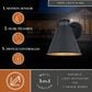 Vaxcel Smith 1-Light Outdoor Motion Sensor Wall Sconce in Textured Black, , large