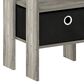 HOMLUX 2-Piece 1-Shelf End Table with Bin Drawer in French Oak, , large