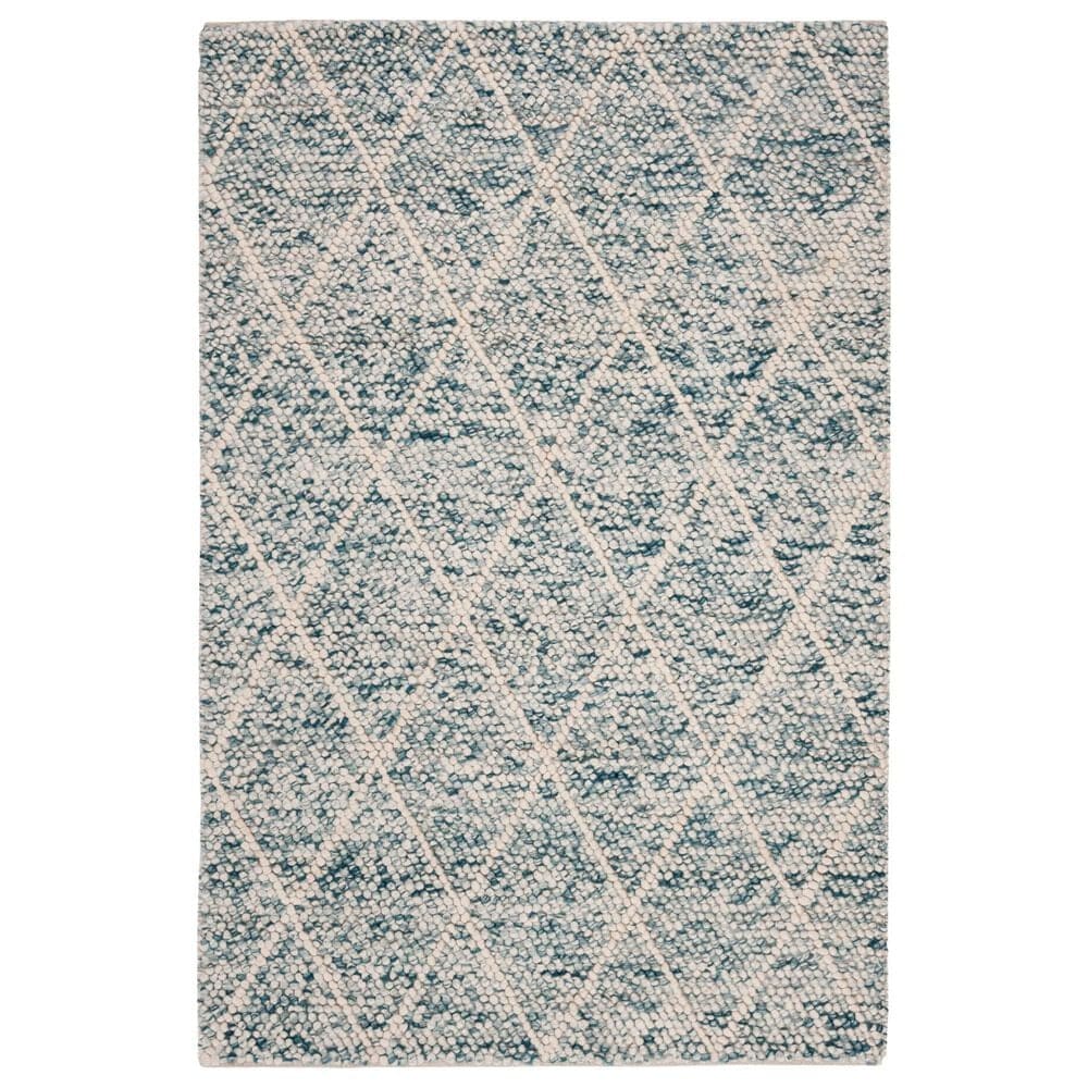 Safavieh Natura NAT712B 4" x 6" Ivory and Blue Area Rug, , large