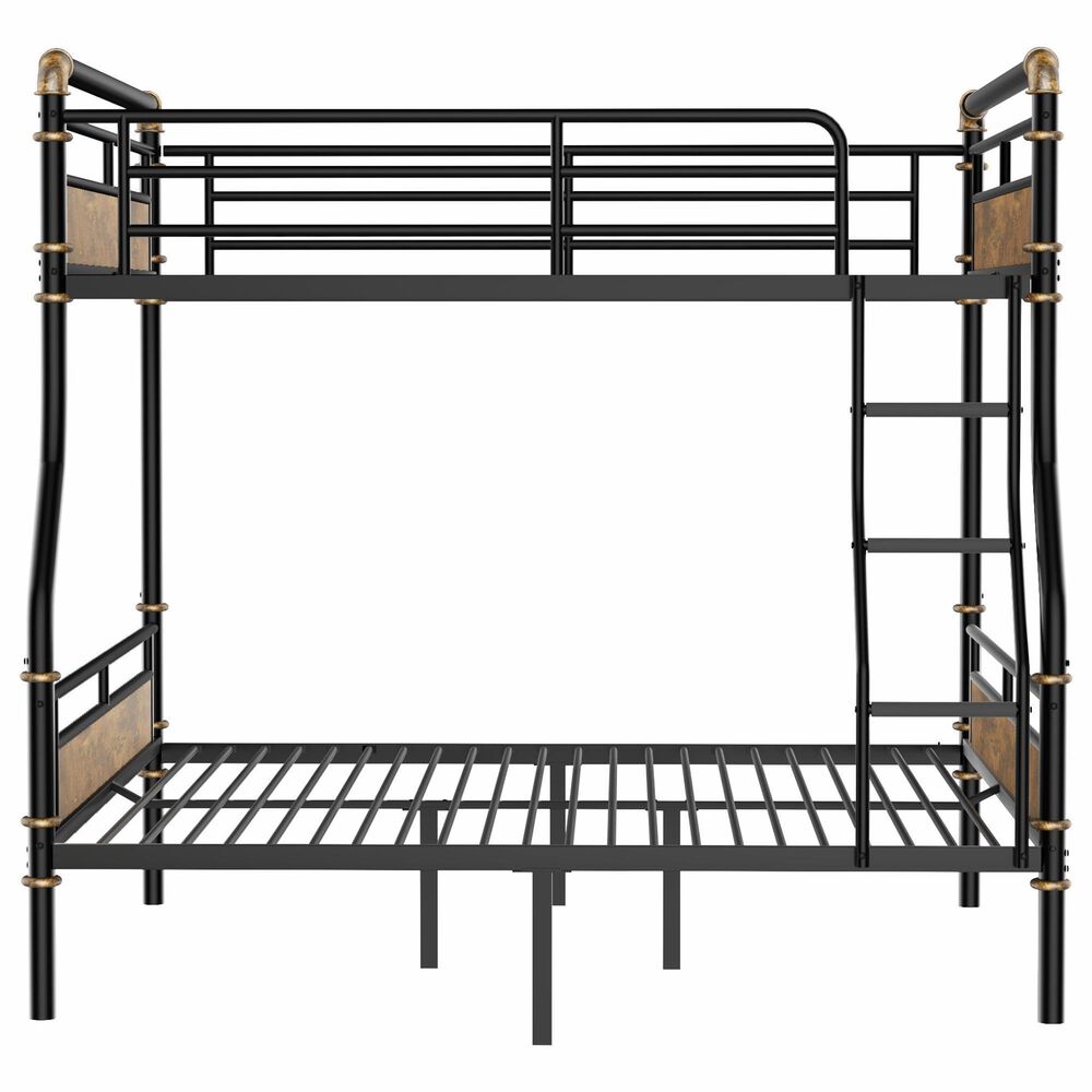 Hearth and Haven Full XL over Queen Detachable Bunk Bed in Black, , large