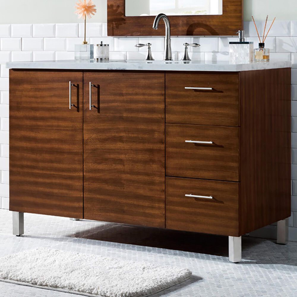 James Martin Metropolitan 48" Single Bathroom Vanity in American Walnut