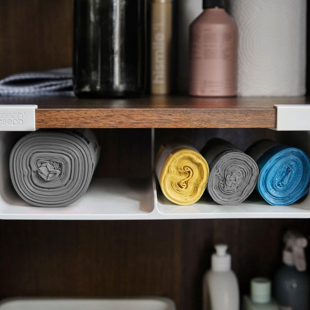 Joseph Joseph CupboardStore Large Film, Foil and Bag Organizer in Stone, , large