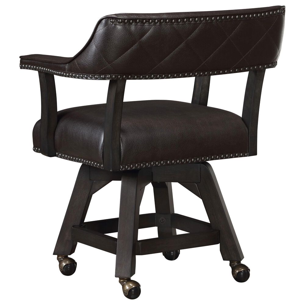 ECI FURNITURE Ashford 5 Piece Adjustable Height Game Table Set in Black, , large