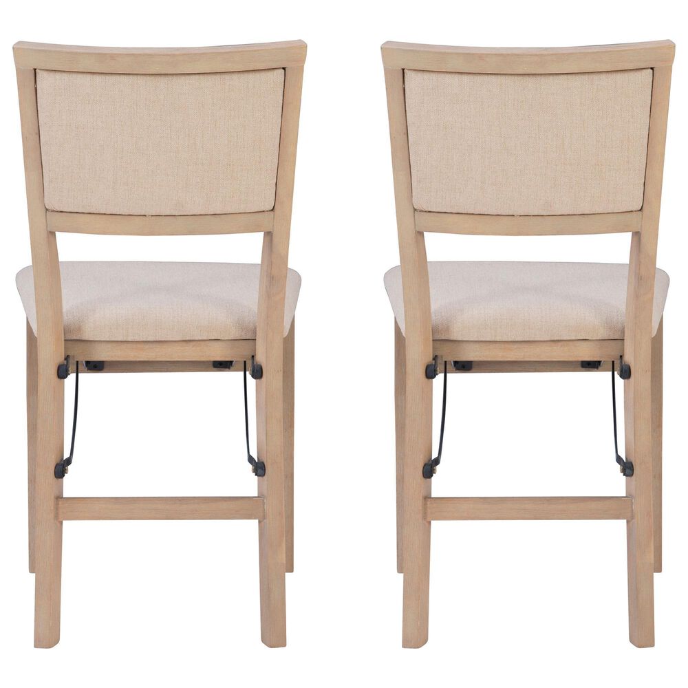 Linon Home Decor Keira Folding Chair in Grey Wash (Set of 2), , large