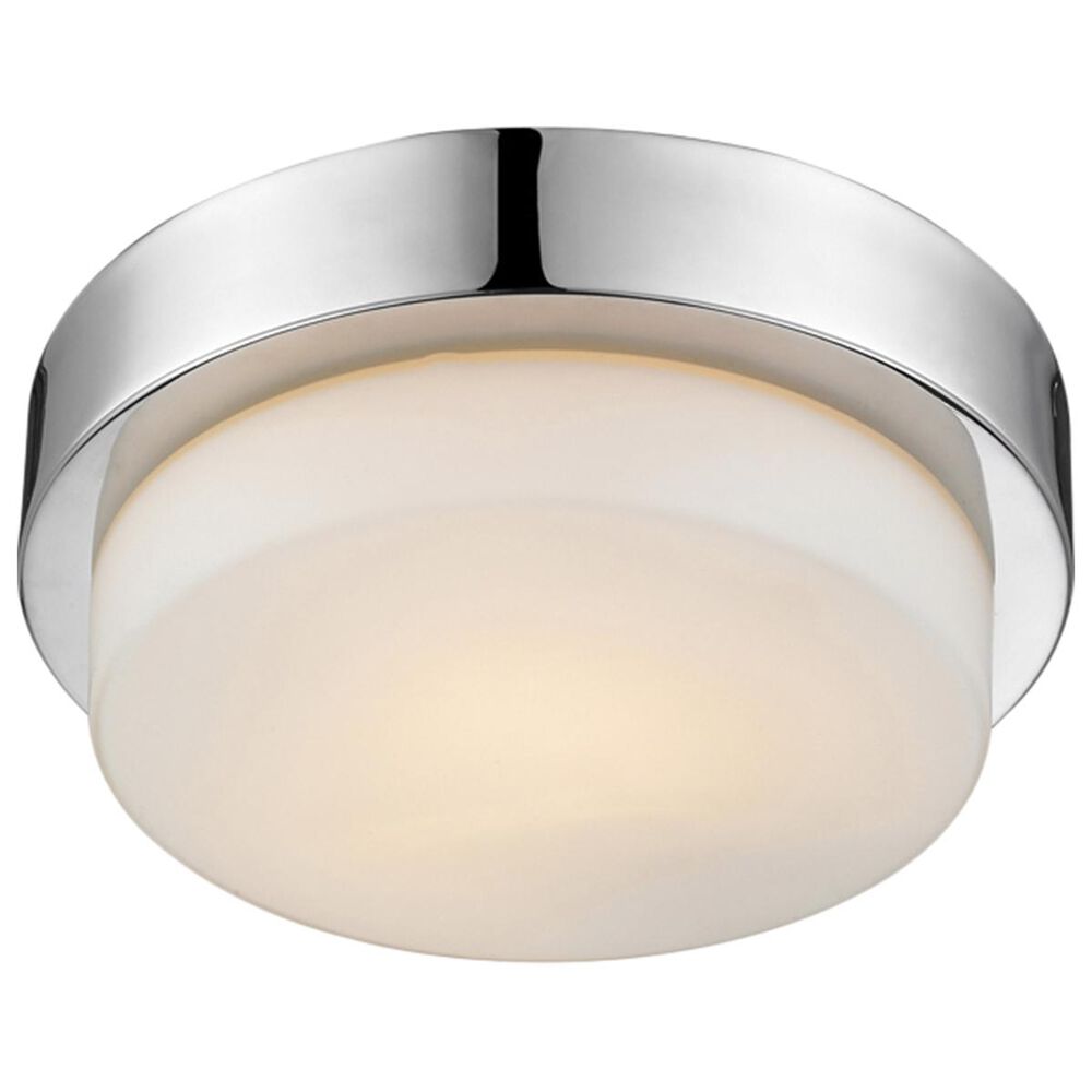 Golden Lighting Multi-Family Flush Mount in Chrome with Opal Glass, , large