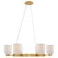 Savoy House Isla Blanca 6 Light Chandelier in Warm Brass, , large