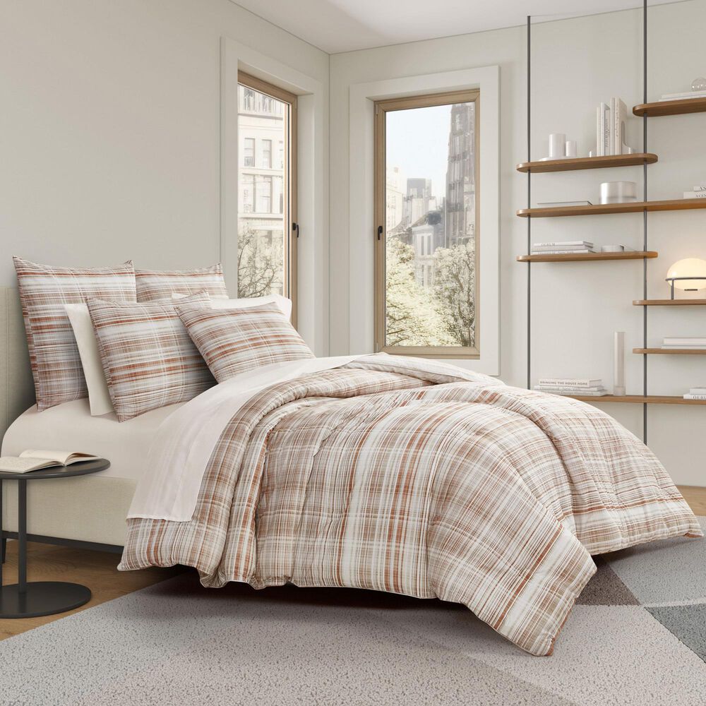 J. Queen Modern Pascal 3-Piece Full/Queen Comforter Set in Cinnamon, , large