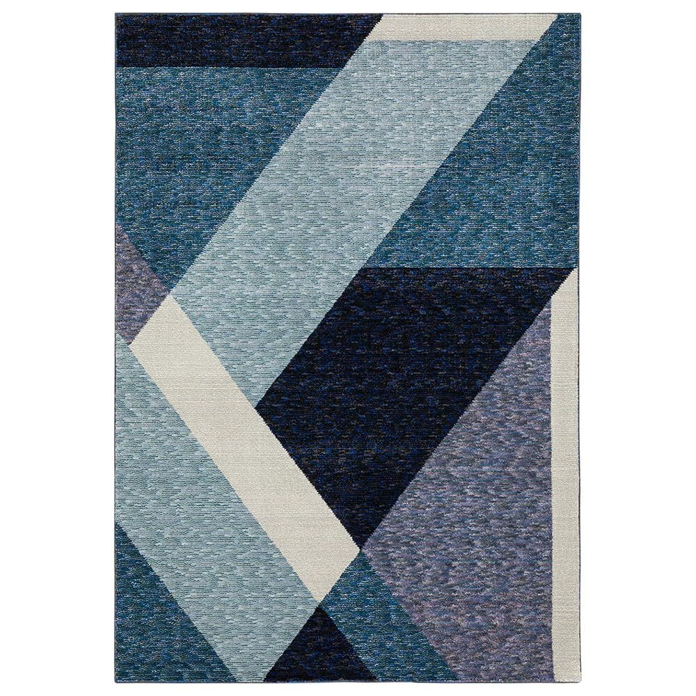 Oriental Weavers Strada Contemporary 2"3" x 8" Blue Runner, , large