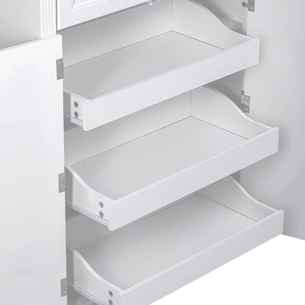 HOMLUX HOMLUX 71" Tall Kitchen Pantry Cabinet with 3 Pull Out Cabinet Organizers, Farmhouse Embossed Texture Storage Cabinet with 6 Door Shelves, 2 Drawers, Freestanding Cupboard for Kitchen, Dining Room White, , large