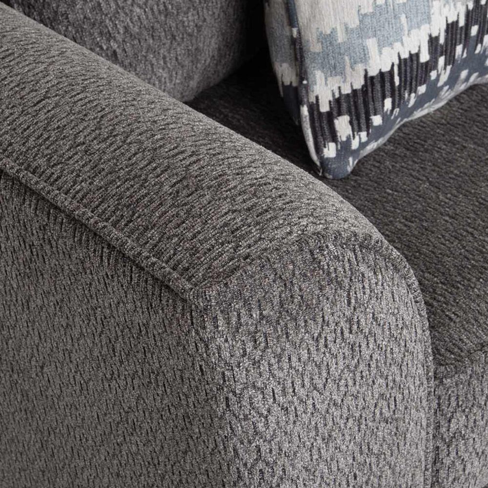 Moore Furniture Eastbrook Stationary Sofa and Loveseat Set in Shasta Charcoal, , large