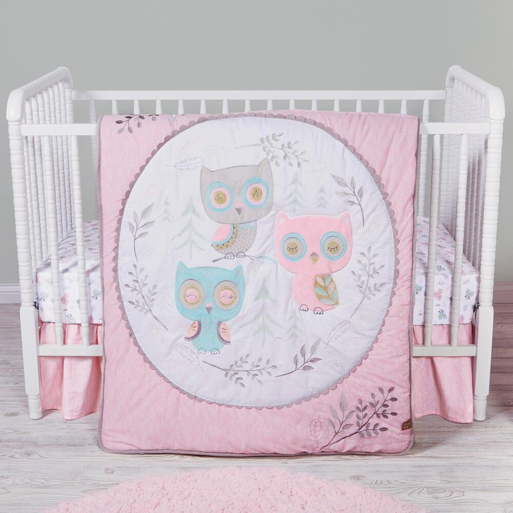 Trend Labs Feathered Friends 3-Piece Crib Bedding Set in Pink, , large