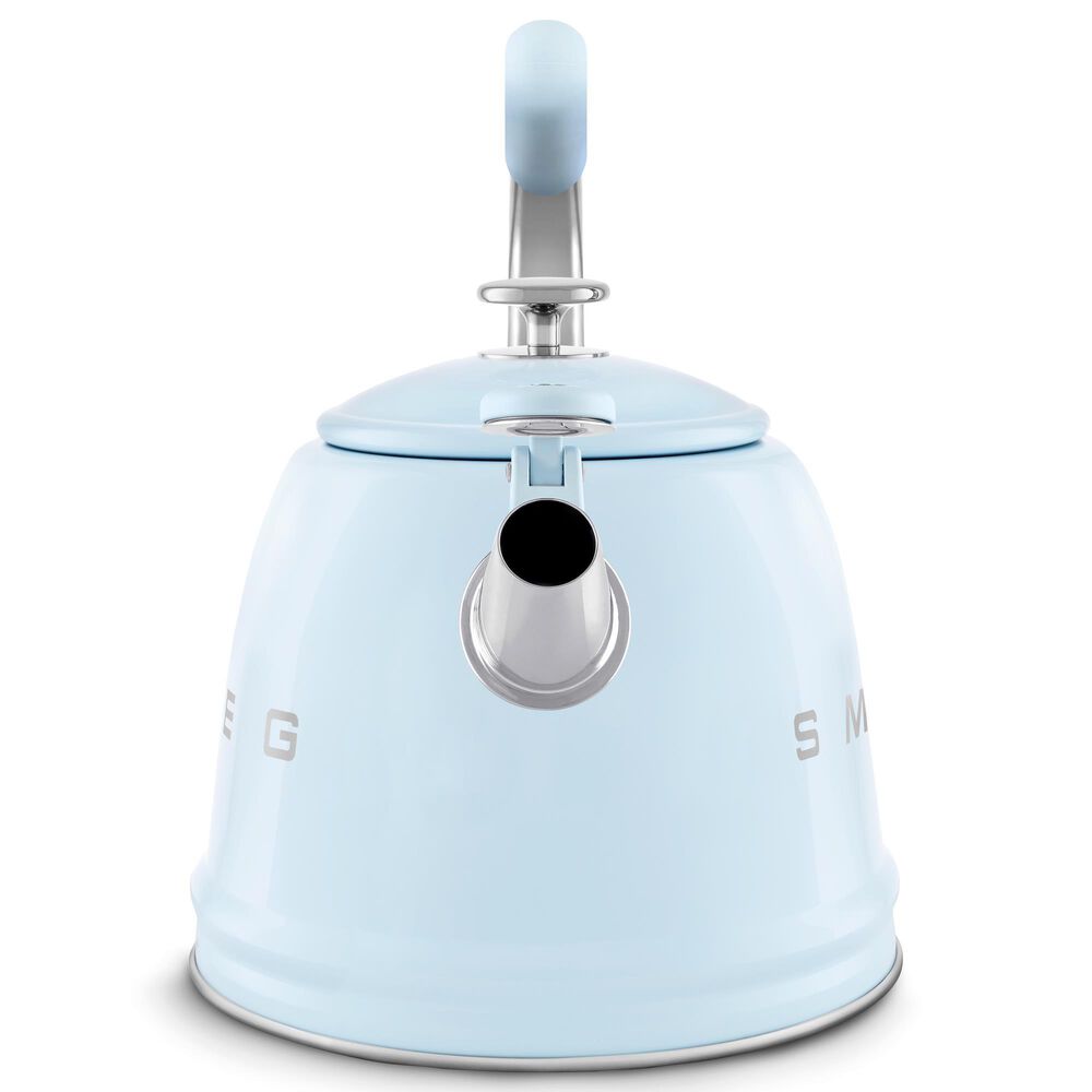 SMEG 2.3L Retro Style Electric Whistling Kettle in Pastel Blue, , large