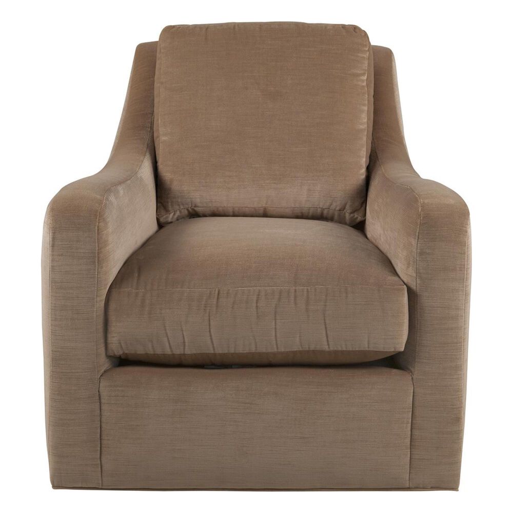 Rowe Furniture Swivel Chair in Earthtone Velvet, , large