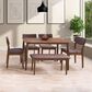 CorLiving Branson Dining Bench in Warm Walnut/Brown, , large
