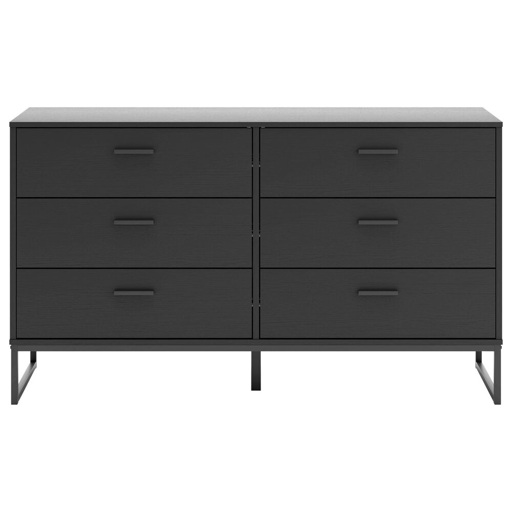 Ashley Socalle 4-Piece Queen Platform Bedroom Set in Black, , large