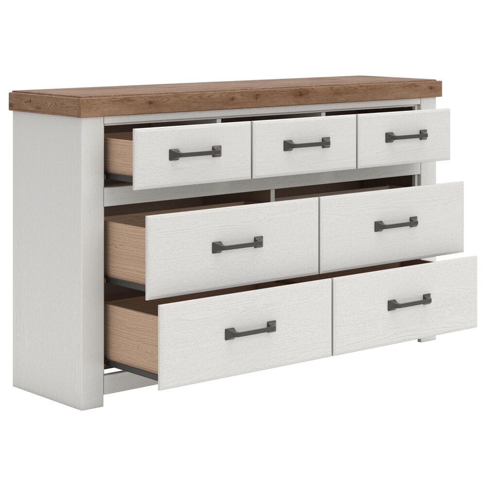 Ashley Savonport Queen Storage Bed with Dresser and Nightstand, , large