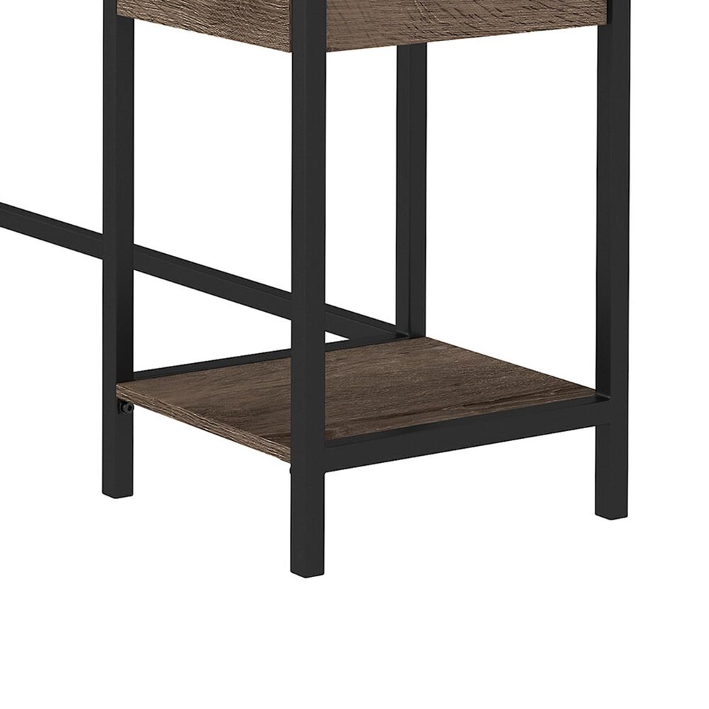 Signature Design by Ashley Arlenbry L-Shaped Desk with Storage in Weathered Oak, , large