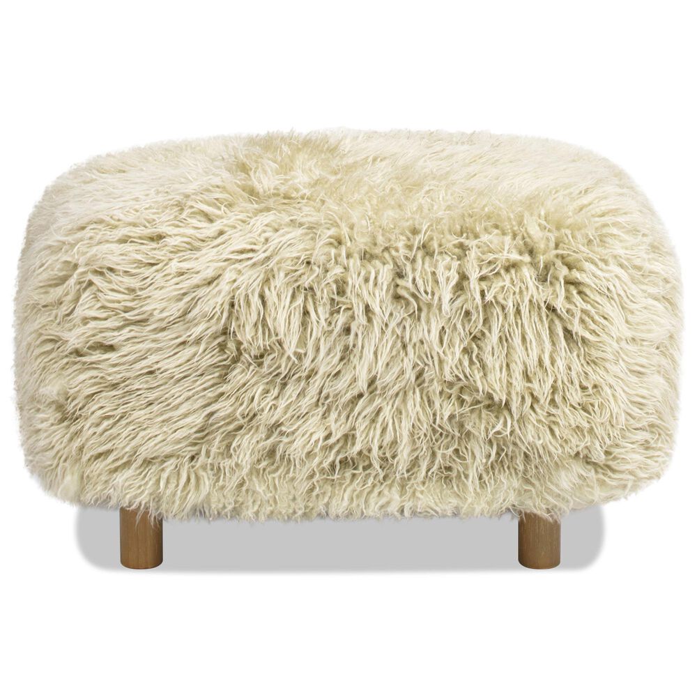 Jennifer Taylor Home Enchante Accent Ottoman in Taupe Beige, , large