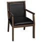 Regency Global Sourcing Regent WallGuard Guest and Reception Side Chair with Black Cushion in Neo Walnut, , large