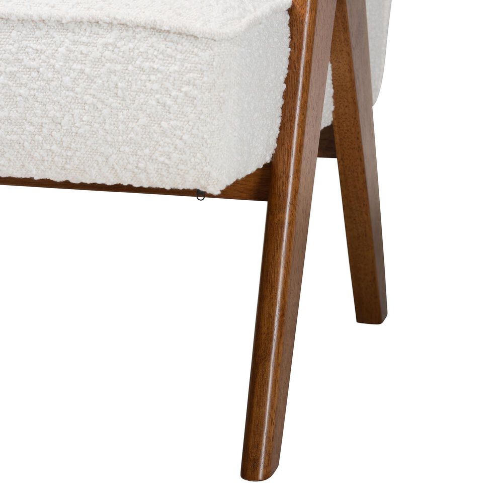 Baxton Studio Georgina Accent Chair in Cream, , large