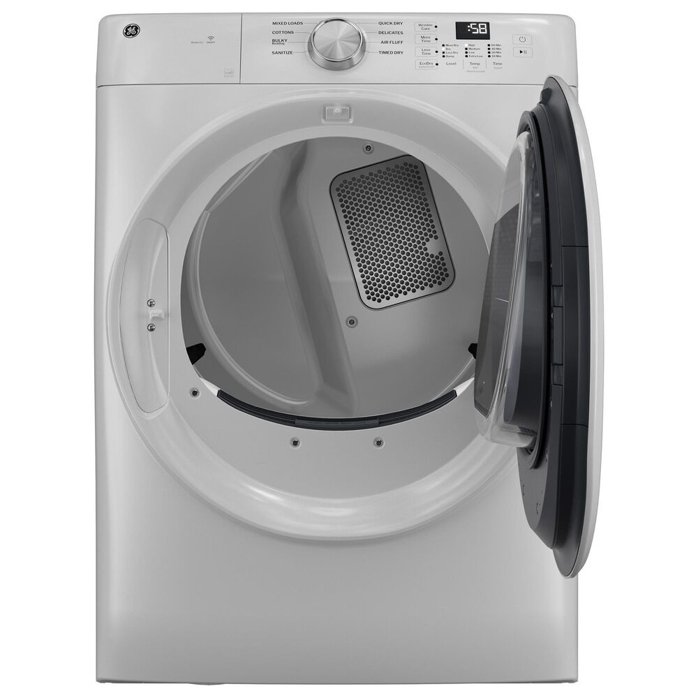 GE Appliances 7.8 Cu. Ft. Smart Front Load Electric Dryer in White, , large