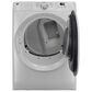 GE Appliances 7.8 Cu. Ft. Smart Front Load Electric Dryer in White, , large