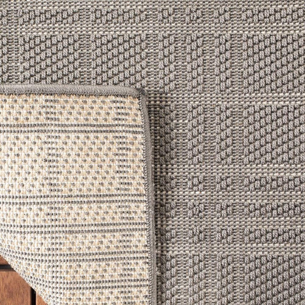 Safavieh Bermuda 6&#39;7&quot; Square Grey Indoor/Outdoor Area Performance Rug, , large