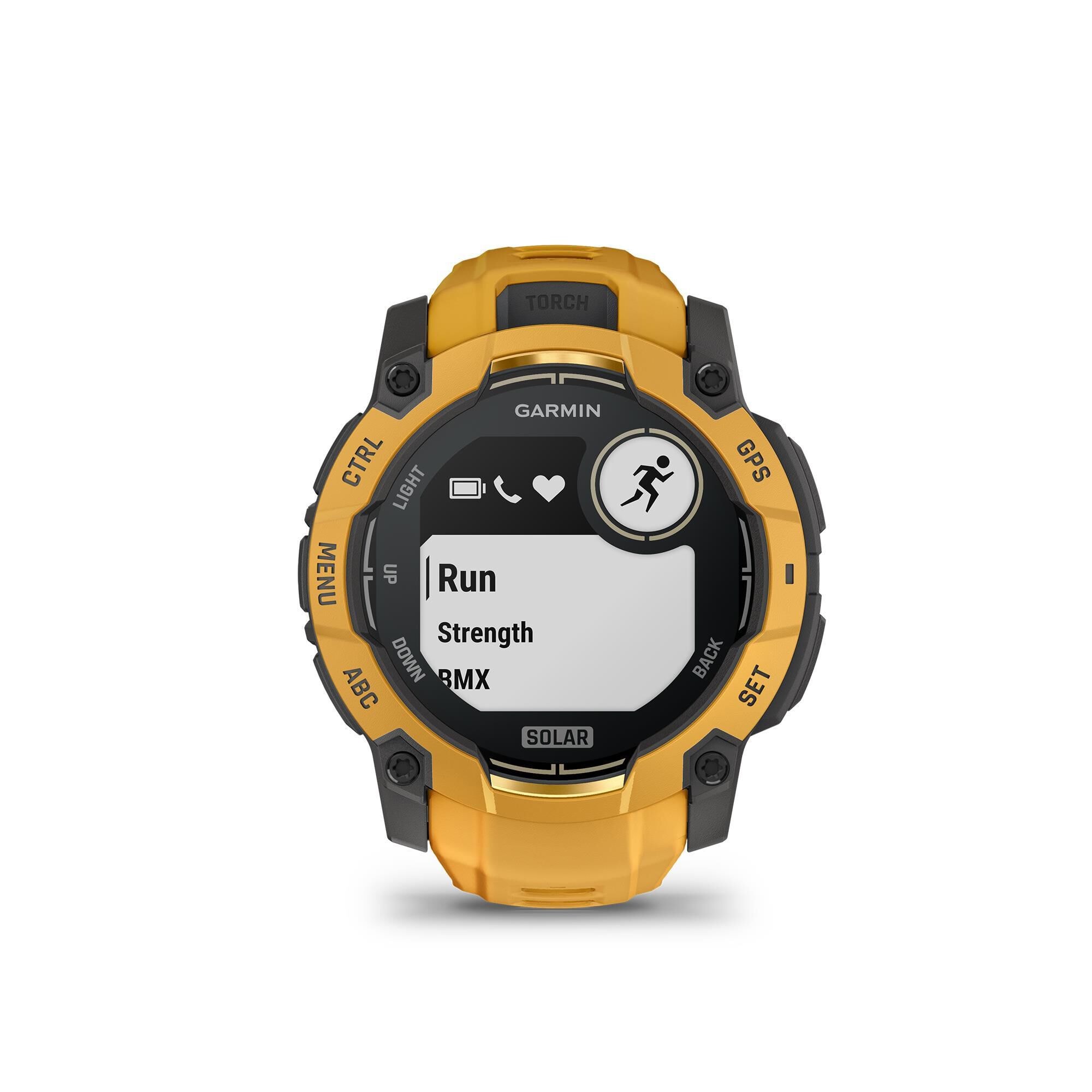 Garmin Instinct 3 50 mm, Solar Sunburst with Sunburst/Gray Band