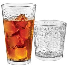 Libbey Glass Frost 16-Piece Drinkware Set in Clear