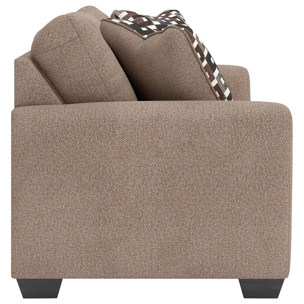 Ashley Triston-Peaks Stationary Loveseat in Suede, , large