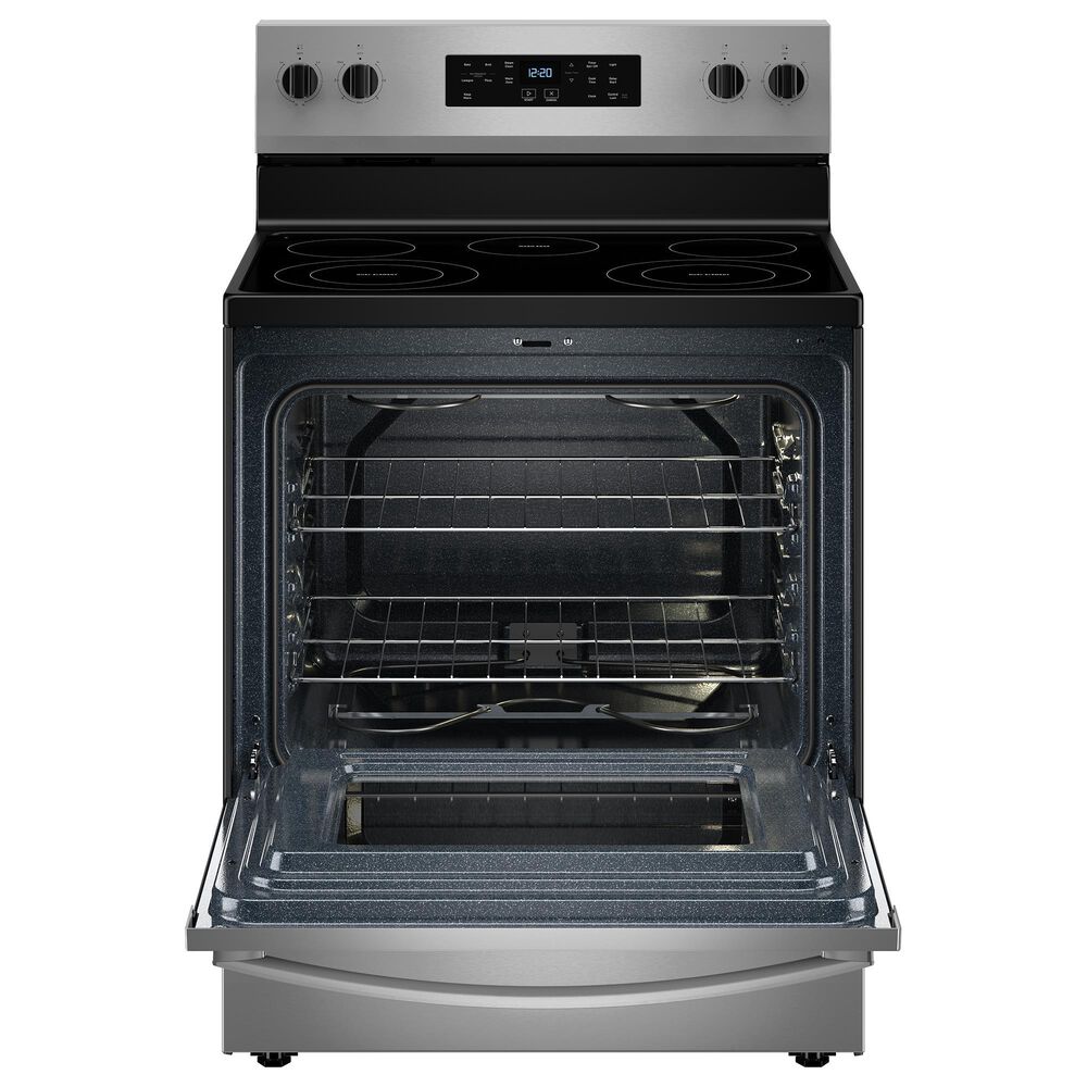 Whirlpool 5.3 Cu. Ft. Freestanding Electric Range with Steam Clean in Stainless Steel, , large