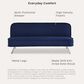 Lifestyle Solutions Toni Convertible Sofa in Navy, , large
