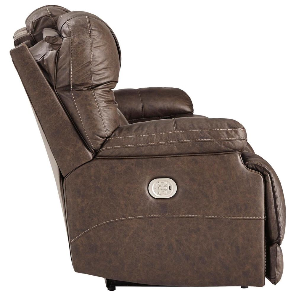 Ashley Wurstrow Power Reclining Sofa with Adjustable Headrest in Umber, , large