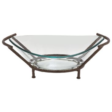Maple and Jade 26" Serving Bowl in Black, Copper and Clear, , large