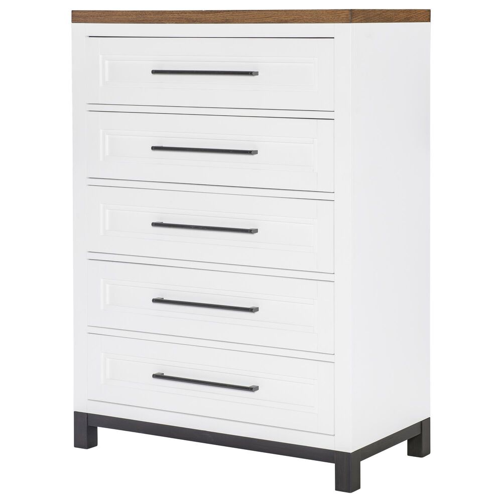 Legacy Classic Dutton 5-Piece Twin Storage Bedroom Set in Natural White, Toasted Coconut and Aged Black, , large