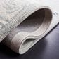 Safavieh Micro-Loop MLP382F 4" x 6" Gray and Ivory Area Rug, , large