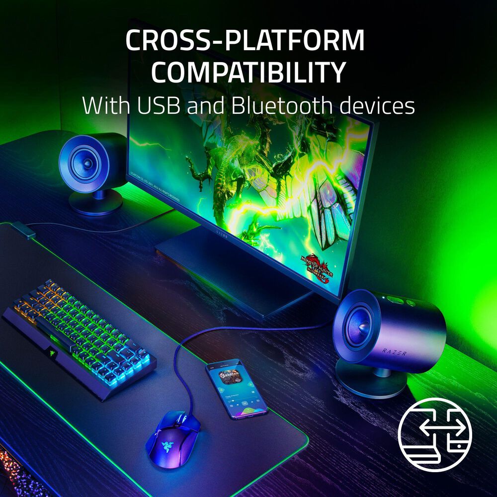 Razer Razer Nommo V2 - Full-Range 2.1 PC Gaming Speakers with Wired Subwoofer, , large