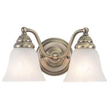 Vaxcel Standford 2-Light Bathroom Vanity in Antique Brass, , large