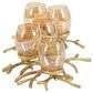 Maple and Jade 19" x 6" Hurricane Lamp in Gold, , large