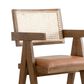 Armen Living Harley 26" Counter Height Stool in Nutmeg Brown, , large