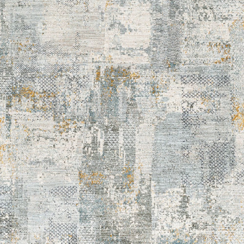 Surya Dresden Dusty Sage, Taupe, Deep Teal, Off-White, Ink Blue, Light Gray and Mustard 2' x 2'11" Area Rug, , large