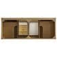 James Martin Vanities Breckenridge 60" Double Bathroom Vanity in Light Natural Oak with 3 cm Parisien Bleu Quartz Top and Rectangular Sinks, , large