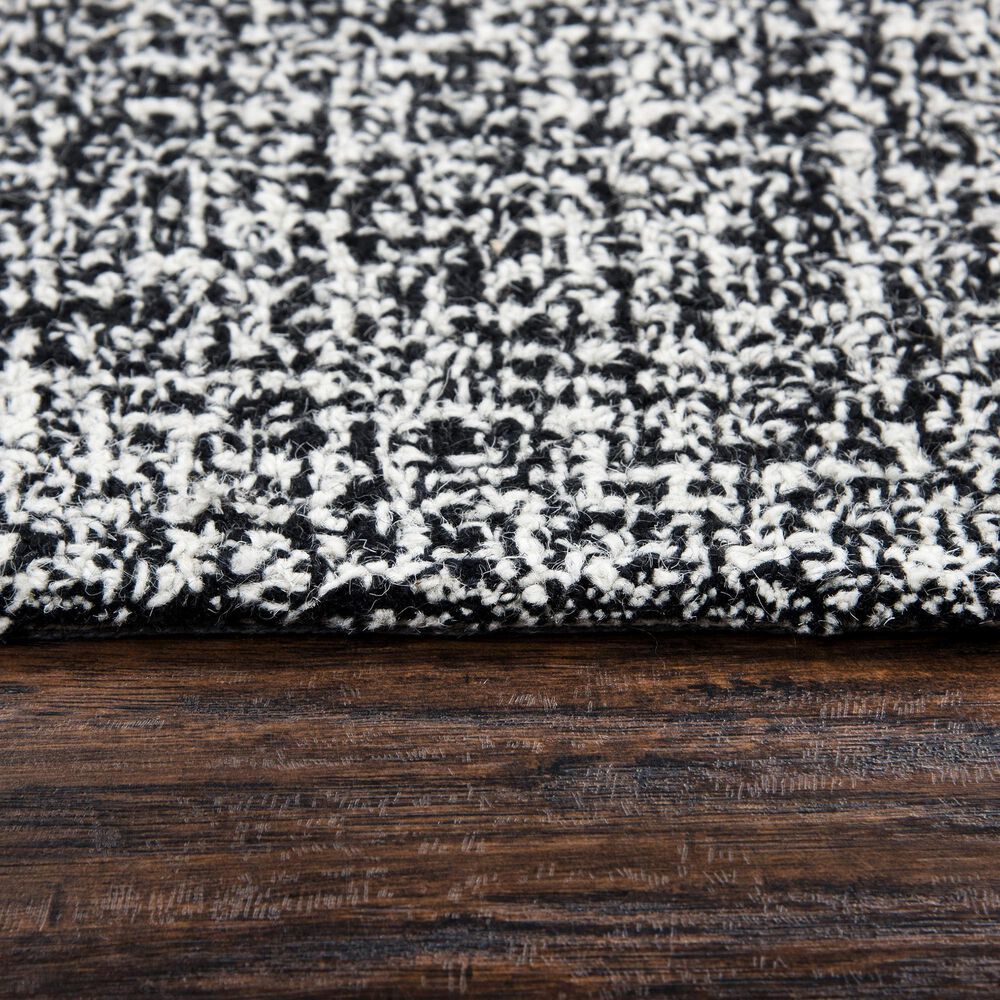 RIZZY Brindleton 6&#39;6&quot; x 9&#39;6&quot; Black and White Area Rug, , large