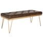 Safavieh Marcella Bench in Brown/Gold, , large