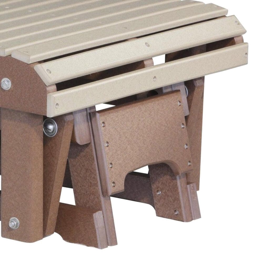 Amish Orchard Gliding Footrest in Weatherwood and Chestnut, , large