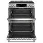 Cafe 30" Slide-In Front Convection Double Oven Range in Stainless Steel, , large