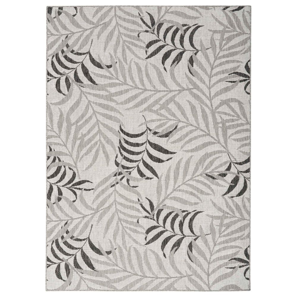 Nourison Garden Oasis Nature Grey 6" x 9" Indoor/Outdoor Area Rug, , large