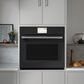Cafe 2-Piece Kitchen Package with Matte Black 30" Smart Built-In Convection Single Wall Oven and Stainless Steel 36" Gas Cooktop, , large